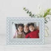 Kruissteek lijst prettige feestdagen Kaart (Staand voorkant)