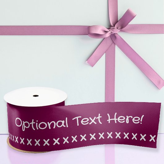 Kruissteek of kusjes en jouw tekst op elke kleur satijnen lint