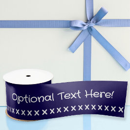 Kruissteek of kusjes en jouw tekst op elke kleur satijnen lint