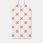 Kruissteek op wit cadeaulabel (Voorkant)