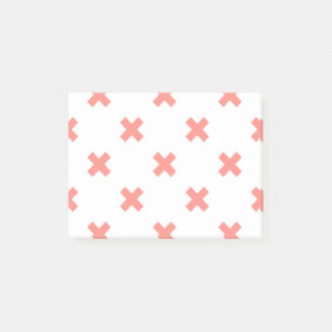 Kruissteek op wit post-it® notes