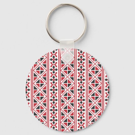 Kruissteek patroonkruis sleutelhanger (Voorkant)