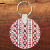 Kruissteek patroonkruis sleutelhanger (Voorkant)