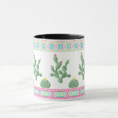 Kruissteek tribaal borduurwerk kruisstikkende mexi mok (Midden)