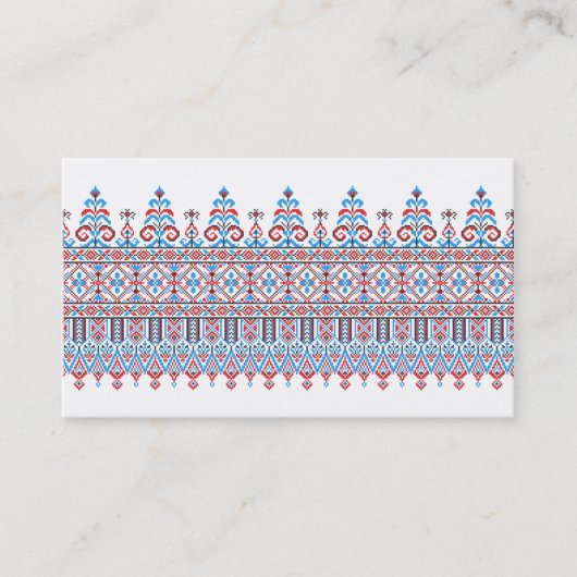 Kruissteek Visitekaartje (Voorkant)