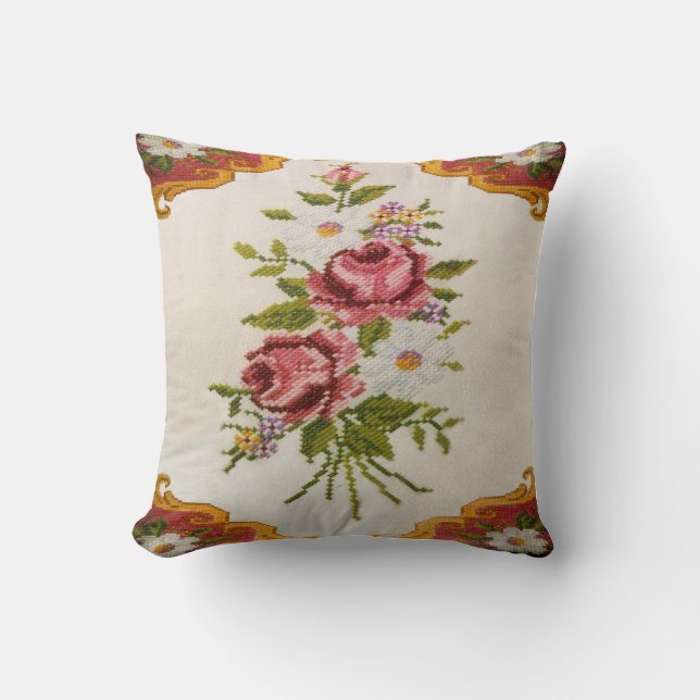 kruissteek voor het bewerken van een fotograafkuss kussen (Voorkant)