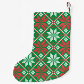 Kruissteek XMAS-ontwerp Kleine Kerstsok (Achterkant)