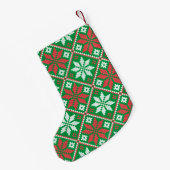 Kruissteek XMAS-ontwerp Kleine Kerstsok (Achterkant (Hangend))