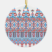 Kruissteekontwerp Keramisch Ornament (Voorkant)