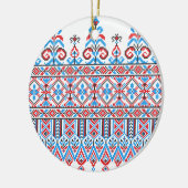 Kruissteekontwerp Keramisch Ornament (Links)