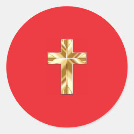 kruissticker ronde sticker