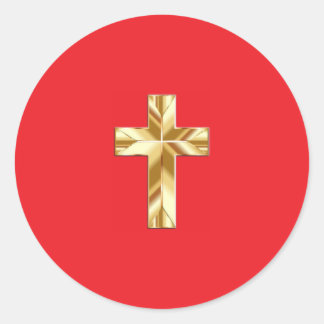 kruissticker ronde sticker