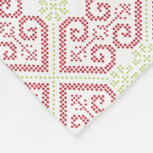  kruisstik borduurpatroon fleece deken (Hoek)