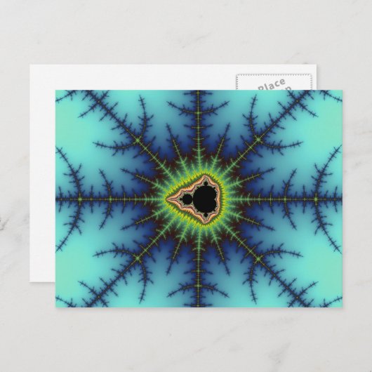 Kruisstoelen - Fractaal Briefkaart (Voorkant / Achterkant)