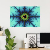 Kruisstoelen - Fractaal Poster (Thuiskantoor)