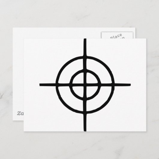 Kruisstoelen - Pistool Briefkaart (Voorkant / Achterkant)