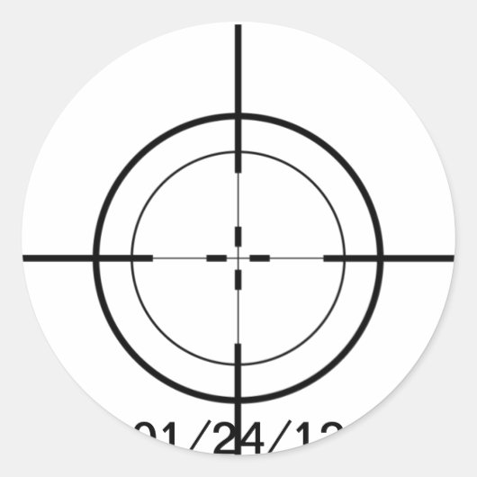 Kruisstoelen Ronde Sticker (Voorkant)