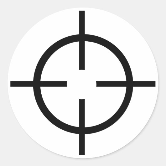 Kruisstoelen Ronde Sticker (Voorkant)