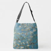 Kruisstofzak met amandelbloesap crossbody tas (Achterkant)