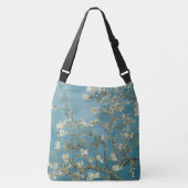 Kruisstofzak met amandelbloesap crossbody tas (Voorkant)