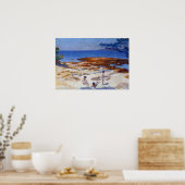 Kruisstrand op Cabasson Poster (Keuken)