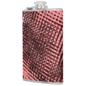 Kruisstrepen en perzik- of zalmvlekken heupfles (Links)