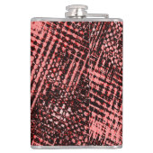 Kruisstrepen en perzik- of zalmvlekken heupfles (Achterkant)