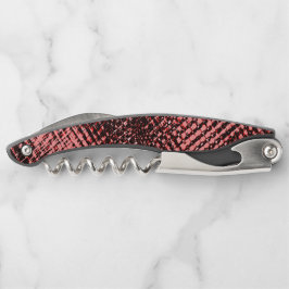 Kruisstrepen en perzik- of zalmvlekken kurkentrekker