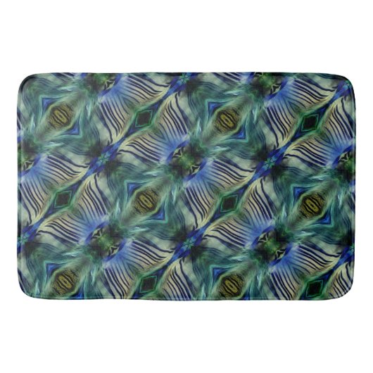 Kruisstrepen met kromme strepen, in bleekgroen en badmat (Voorkant)