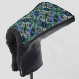 Kruisstrepen met kromme strepen, in bleekgroen en  golfheadcover