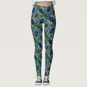 Kruisstrepen met kromme strepen, in bleekgroen en  leggings