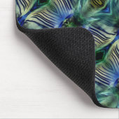 Kruisstrepen met kromme strepen, in bleekgroen en  muismat (Hoek)