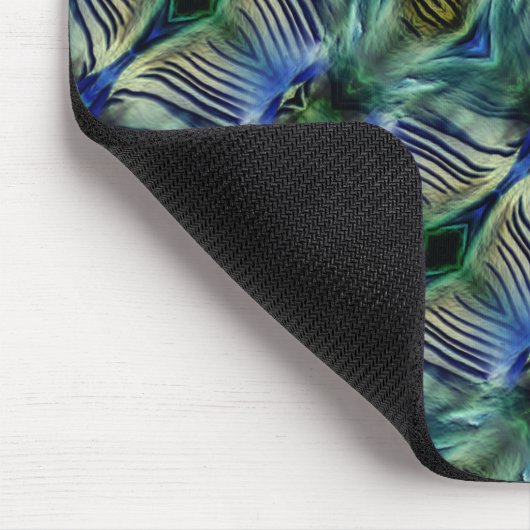 Kruisstrepen met kromme strepen, in bleekgroen en  muismat (Hoek)