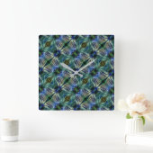 Kruisstrepen met kromme strepen, in bleekgroen en  vierkante klok (Huis)