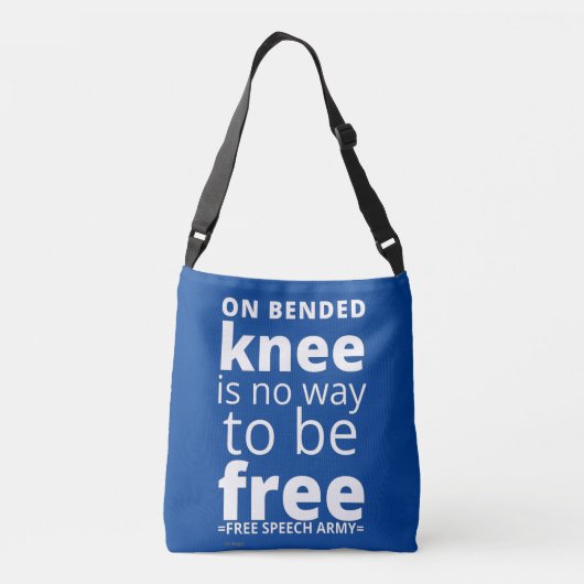 kruisstukzak "OP BENED KNEE..." Crossbody Tas (Achterkant)