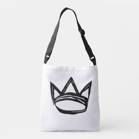 Kruistas met kroon crossbody tas (Achterkant)