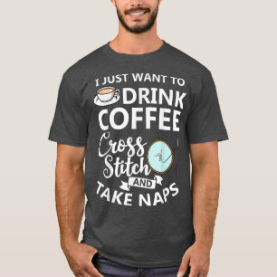 Kruistitel geteld patroon Beginner Alphabet Nee T-shirt