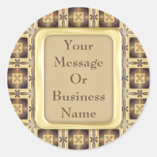 Kruistitel Ronde Sticker