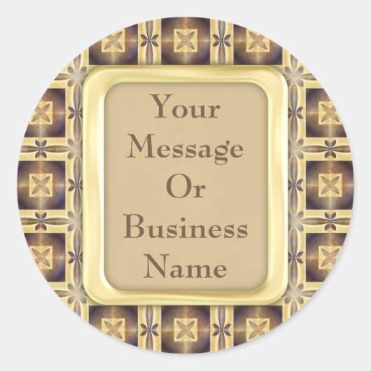 Kruistitel Ronde Sticker (Voorkant)