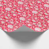 Kruistitel Rood wit ontwerp Cadeaupapier (Hoek)