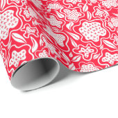 Kruistitel Rood wit ontwerp Cadeaupapier (Rol Hoek)