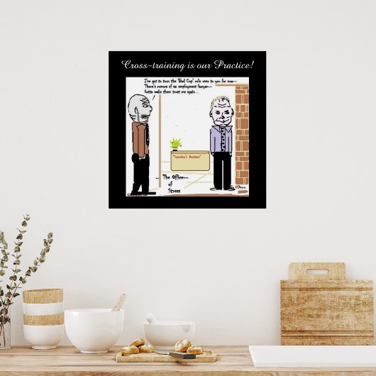 Kruistraining op de baan! poster (Keuken)