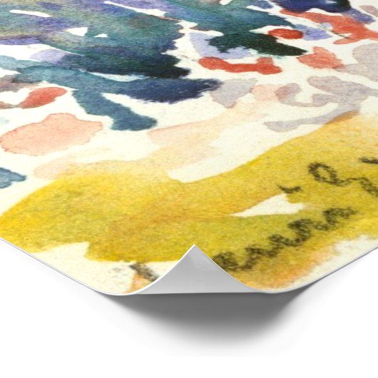 Kruistuin van de schilder in Saint Clair Poster (Hoek)