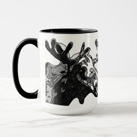 Kruisuitgebroede mazen mok (Links)