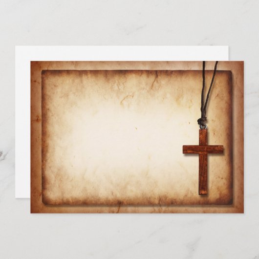 Kruisuitnodigingen Kaart (Voorkant / Achterkant)