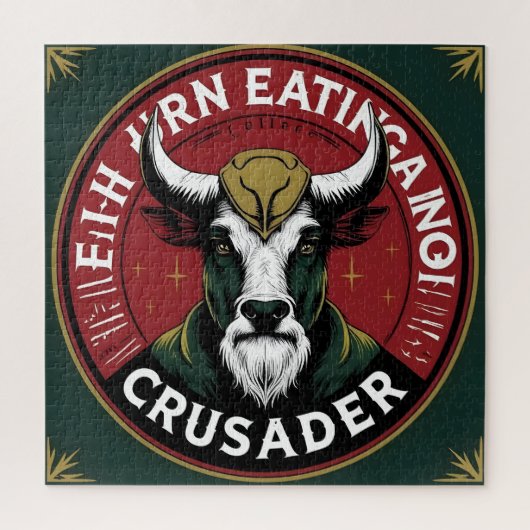 Kruisvaarder Bull Warrior Puzzel (Verticaal)