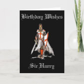 KRUISVAARDER/KNIGHTGREETING KAART (Voorkant)