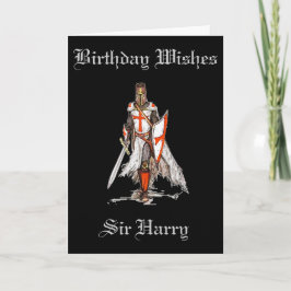 KRUISVAARDER/KNIGHTGREETING KAART