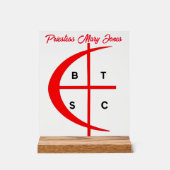 Kruisvaarders Priesteres Acryl Bord (Voorkant)