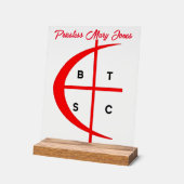 Kruisvaarders Priesteres Acryl Bord (Hoek)